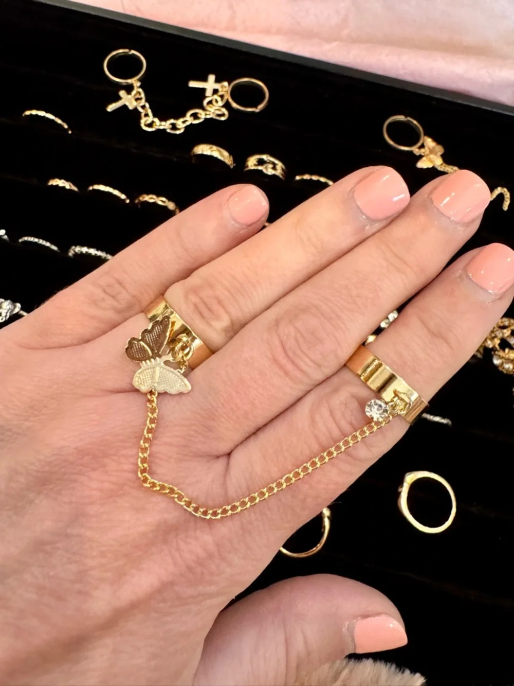 50 Ring Lot Goldtone & Silvertone – Reseller Bulk – Dainty & Statement Styles - Picture 8 of 9